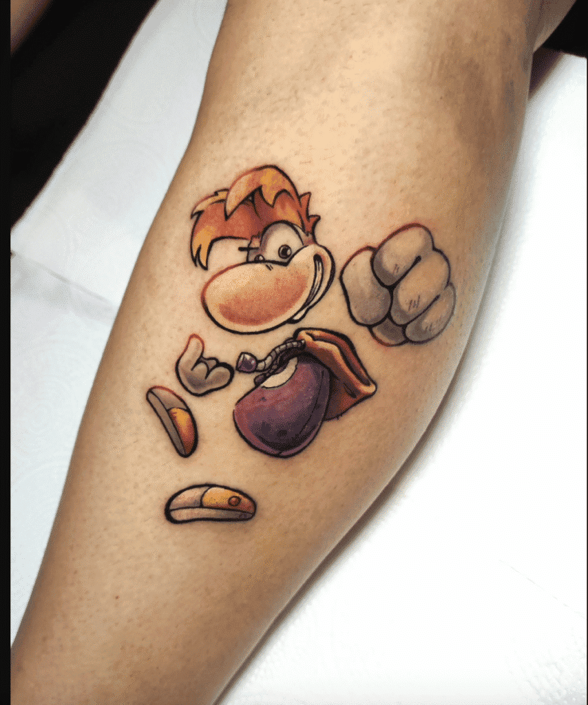 Rayman Video Game Tattoo