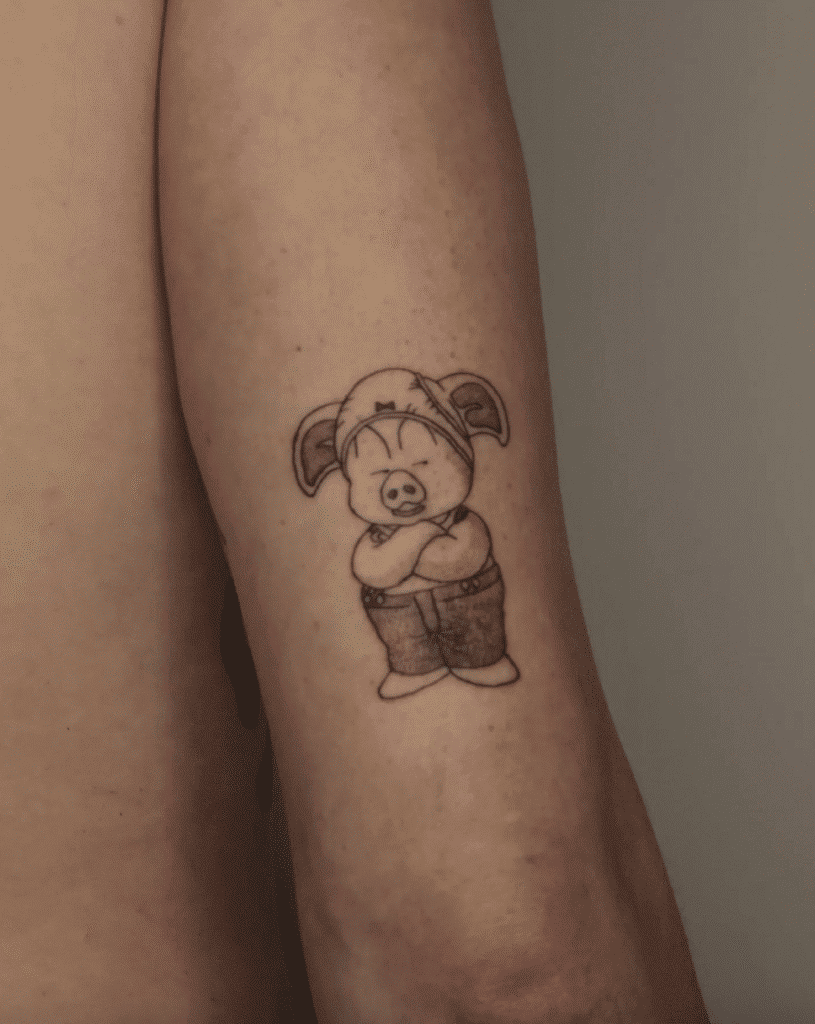 Oolong Dragon Ball Tattoo