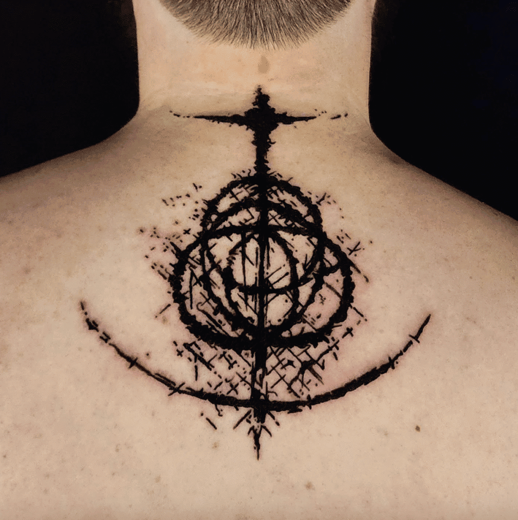 The Elden Ring Two Soulsborne Tattoo