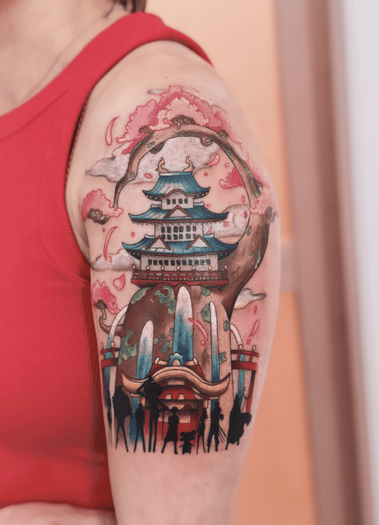 Wano Kuni Colour One Piece Tattoo