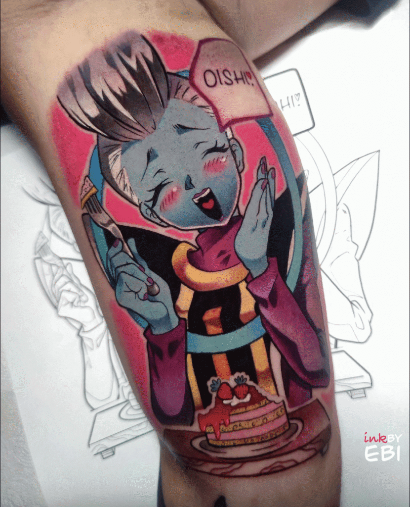 Whis Dragon Ball Tattoo