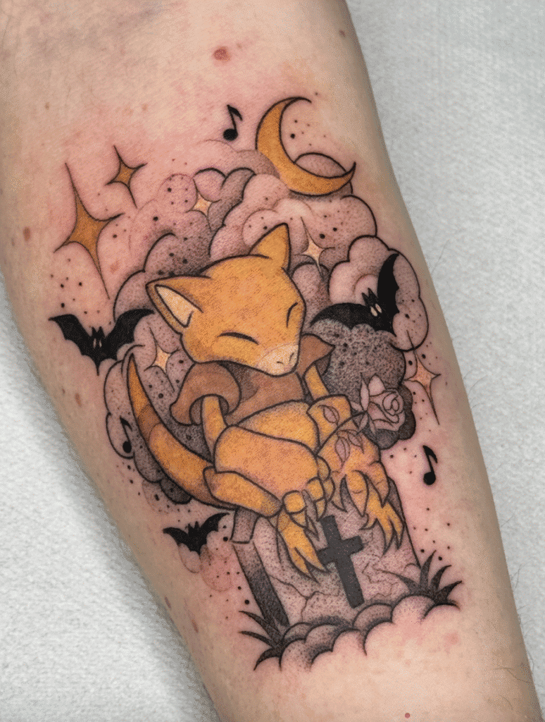 Abra Johto Pokémon Tattoo