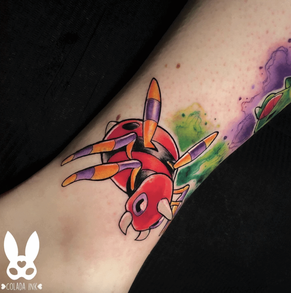 Ariados Johto Pokémon Tattoo