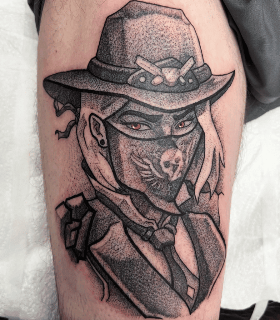 Ashe Bandit Overwatch Tattoo