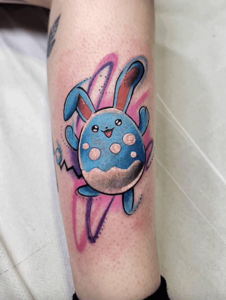 Azumarill Johto Pokémon Tattoo