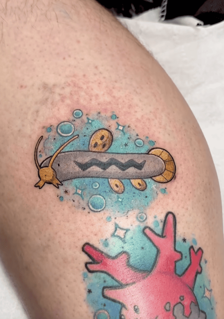 Barboach Shiny Hoenn Pokémon Tattoo