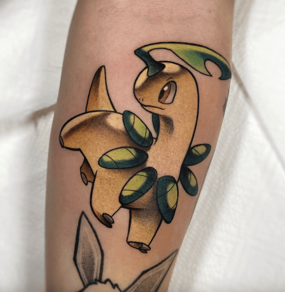 Bayleef Johto Pokémon Tattoo