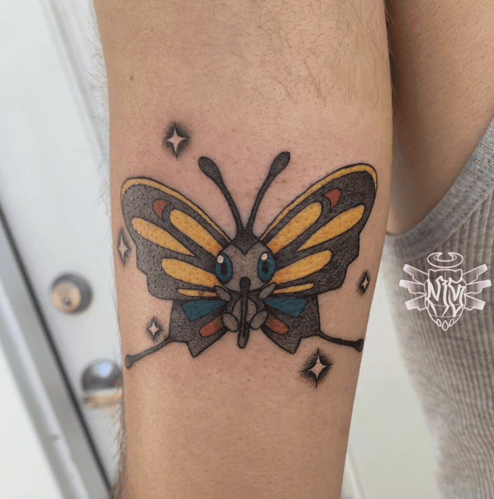 Beautifly Hoenn Pokémon Tattoo