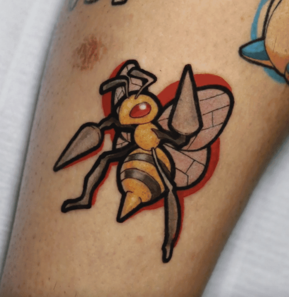 Beedrill Small Johto Pokémon Tattoo