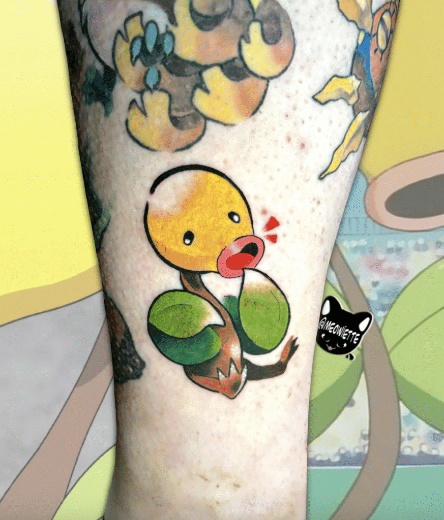 Bellsprout Johto Pokémon Tattoo