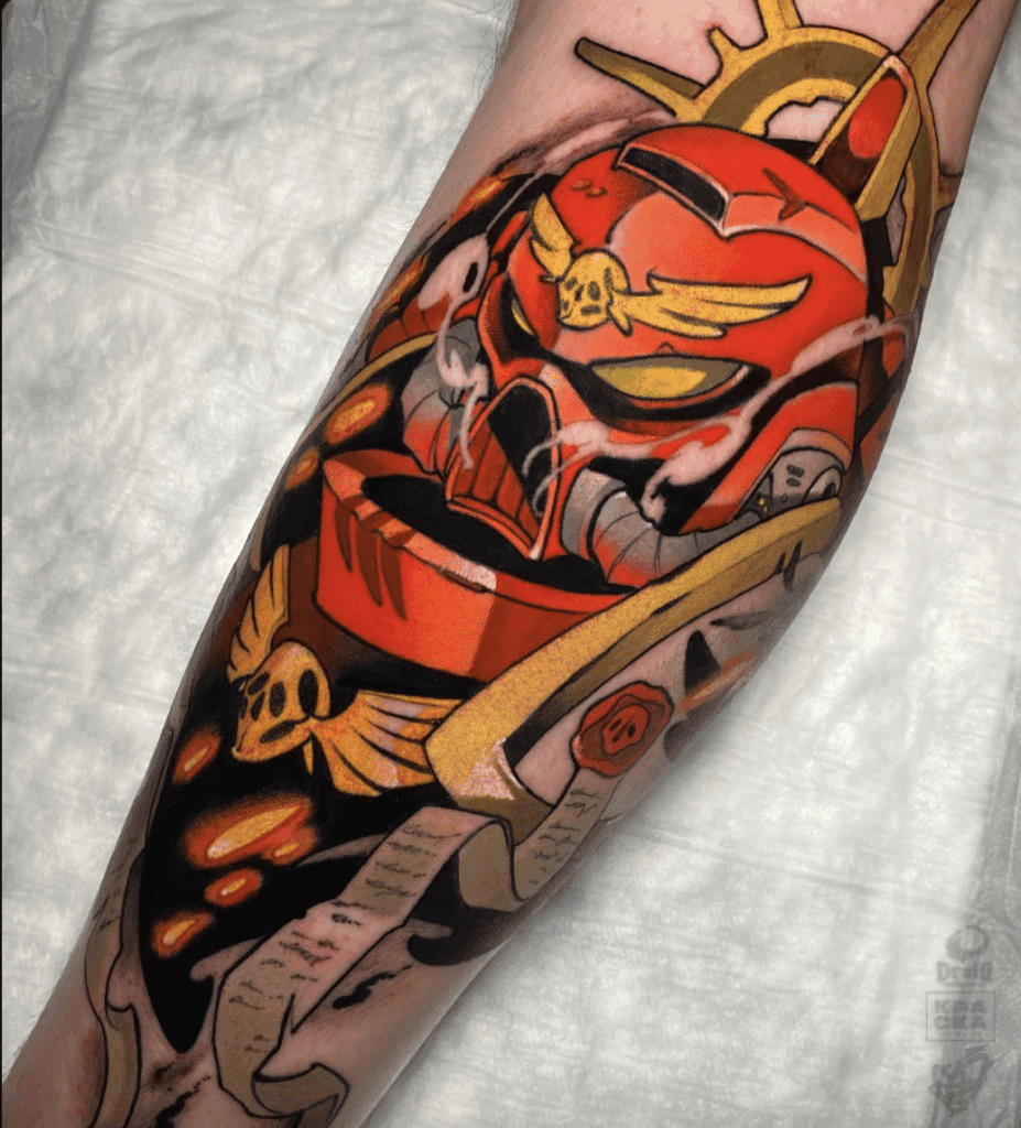 Blood Angels Warhammer 40k Tattoo