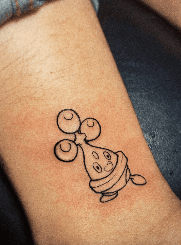Bonsly Sinnoh Pokémon Tattoo