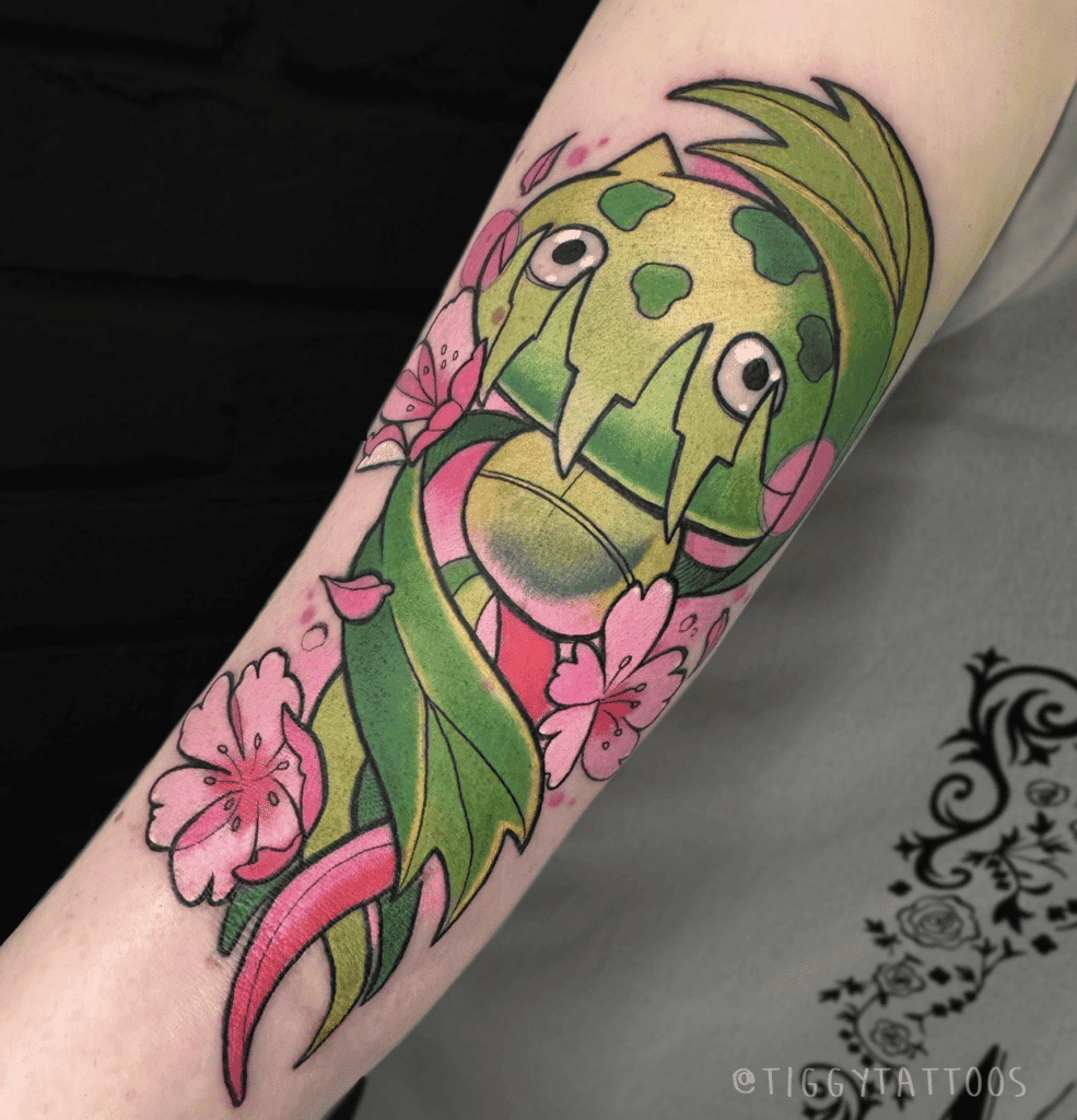 Carnivine Flower Sinnoh Pokémon Tattoo