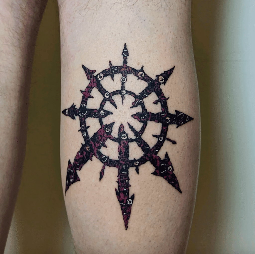 Chaos Symbol Warhammer 40k Tattoo
