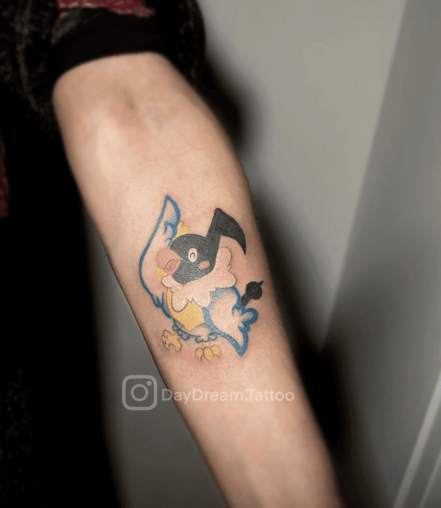 Chatot Happy Sinnoh Pokémon Tattoo