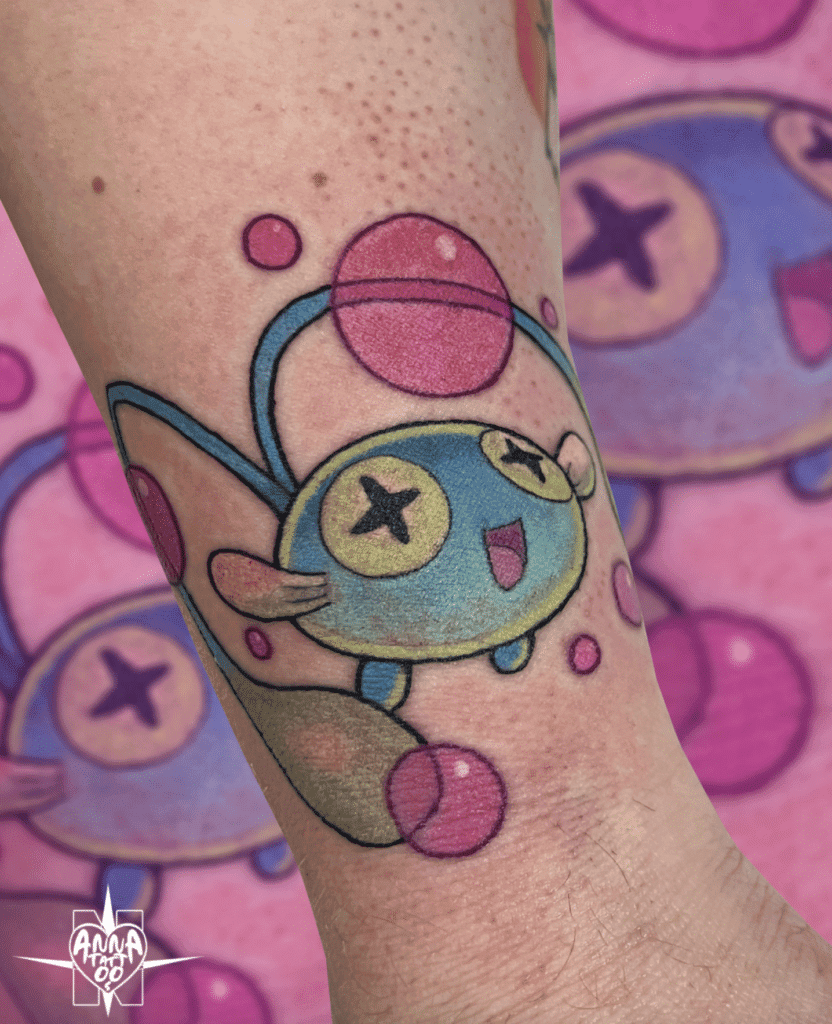 Chinchou Bubbles ohto Pokémon Tattoo