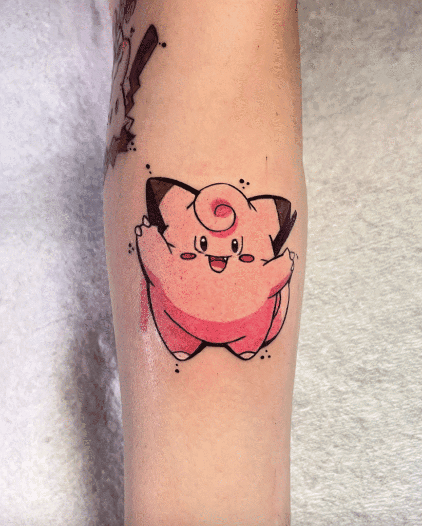 Clefairy Johto Pokémon Tattoo