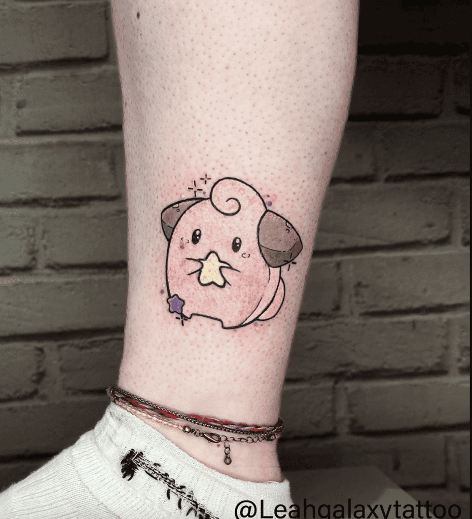 Cleffa Johto Pokémon Tattoo