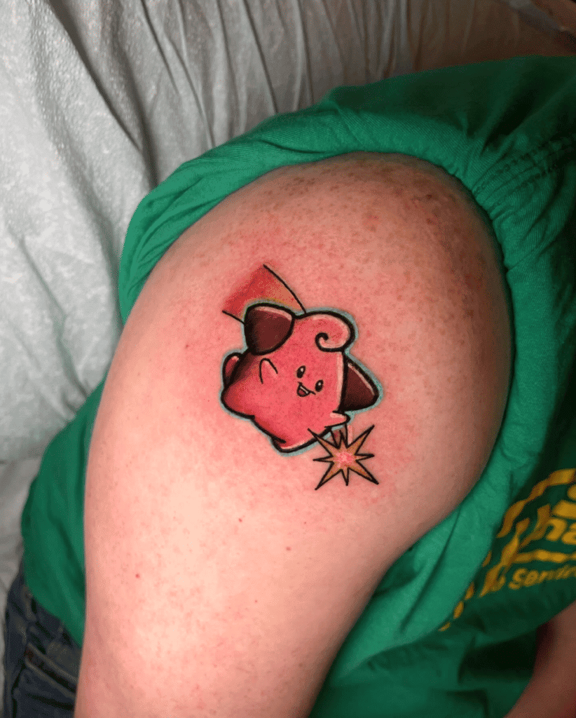 Cleffa Star Johto Pokémon Tattoo