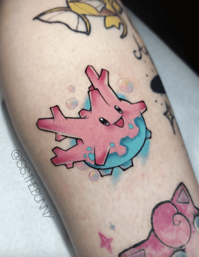 Corsola Cute Johto Pokémon Tattoo