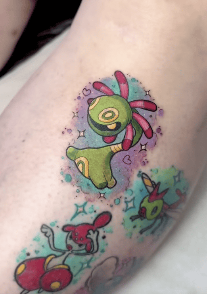 Cradily Colour Hoenn Pokémon Tattoo