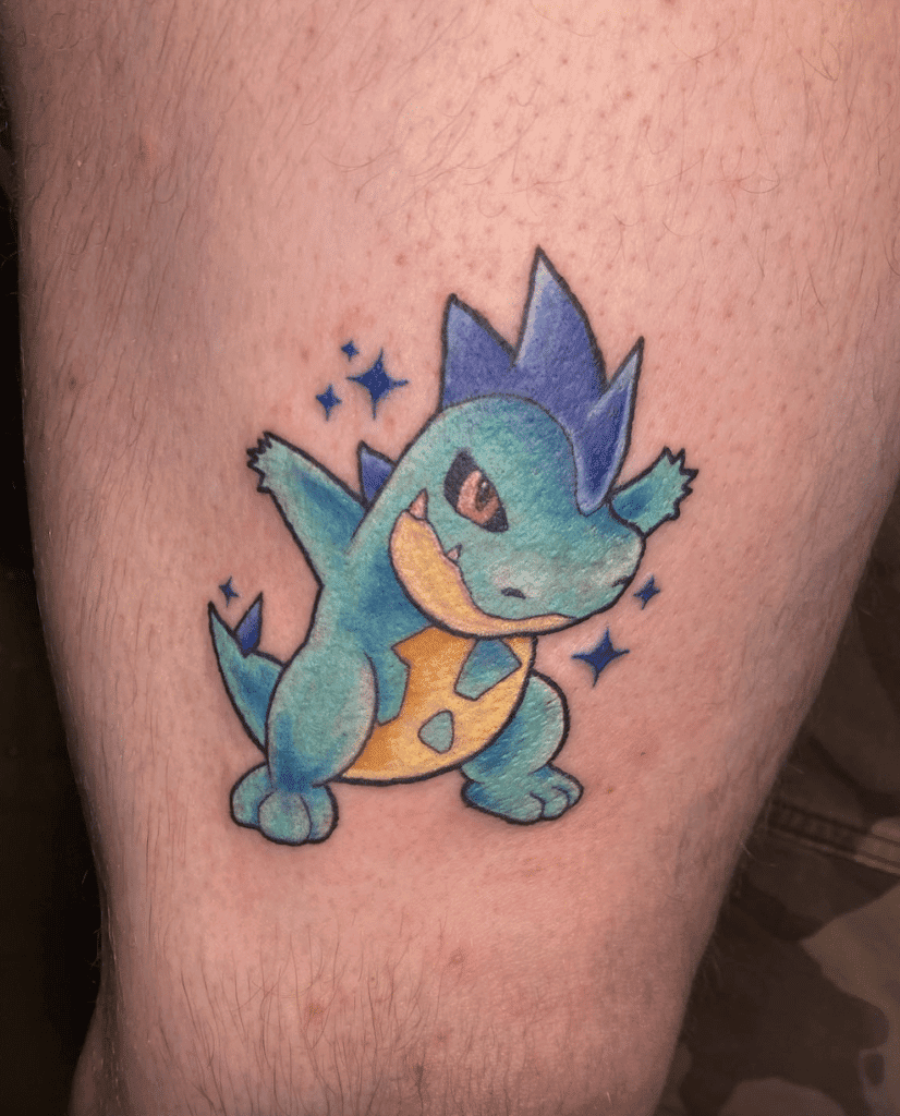 Croconaw Shiny Johto Pokémon Tattoo