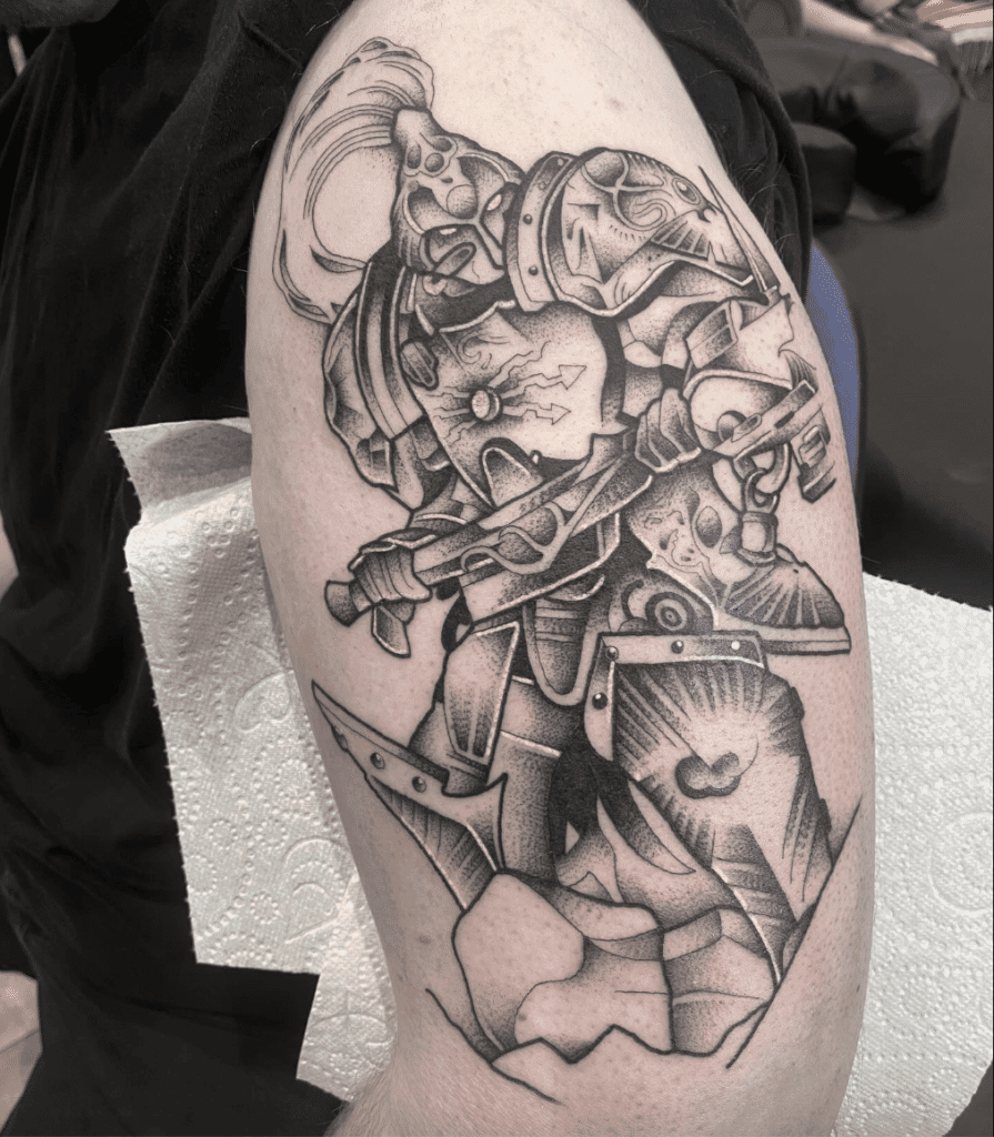 Custodian Guard Warhammer 40k Tattoo