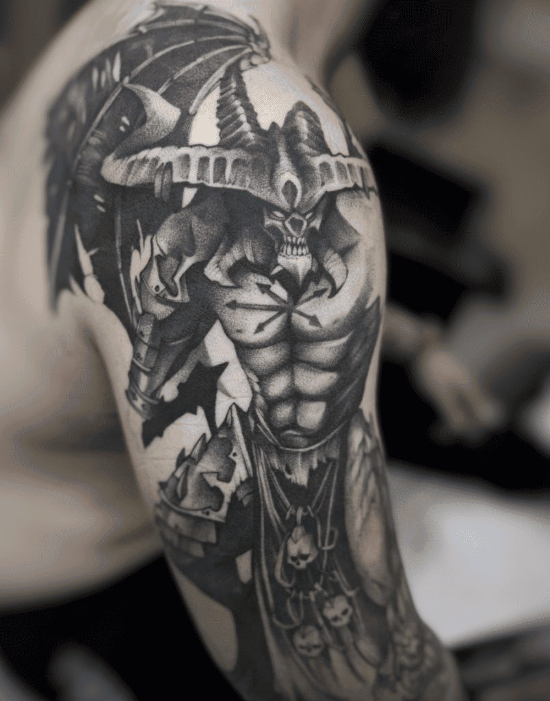 Demon Prince of Khron Warhammer 40k Tattoo