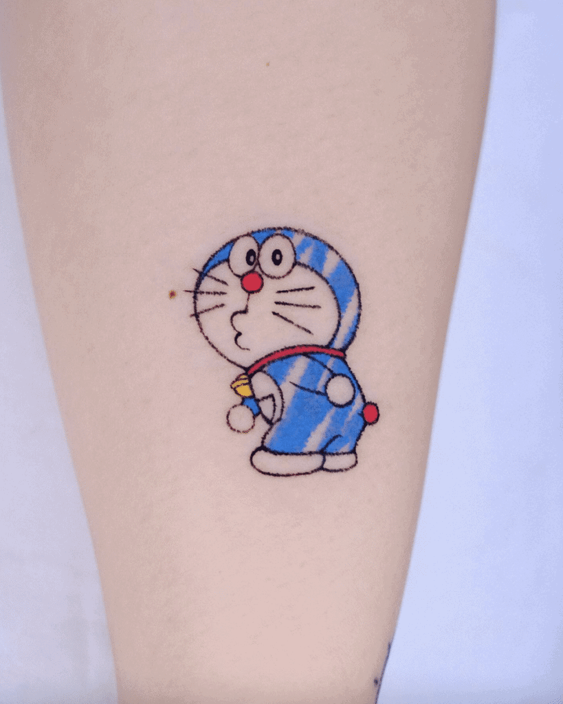 Doreamon Sketch Anime Tattoo