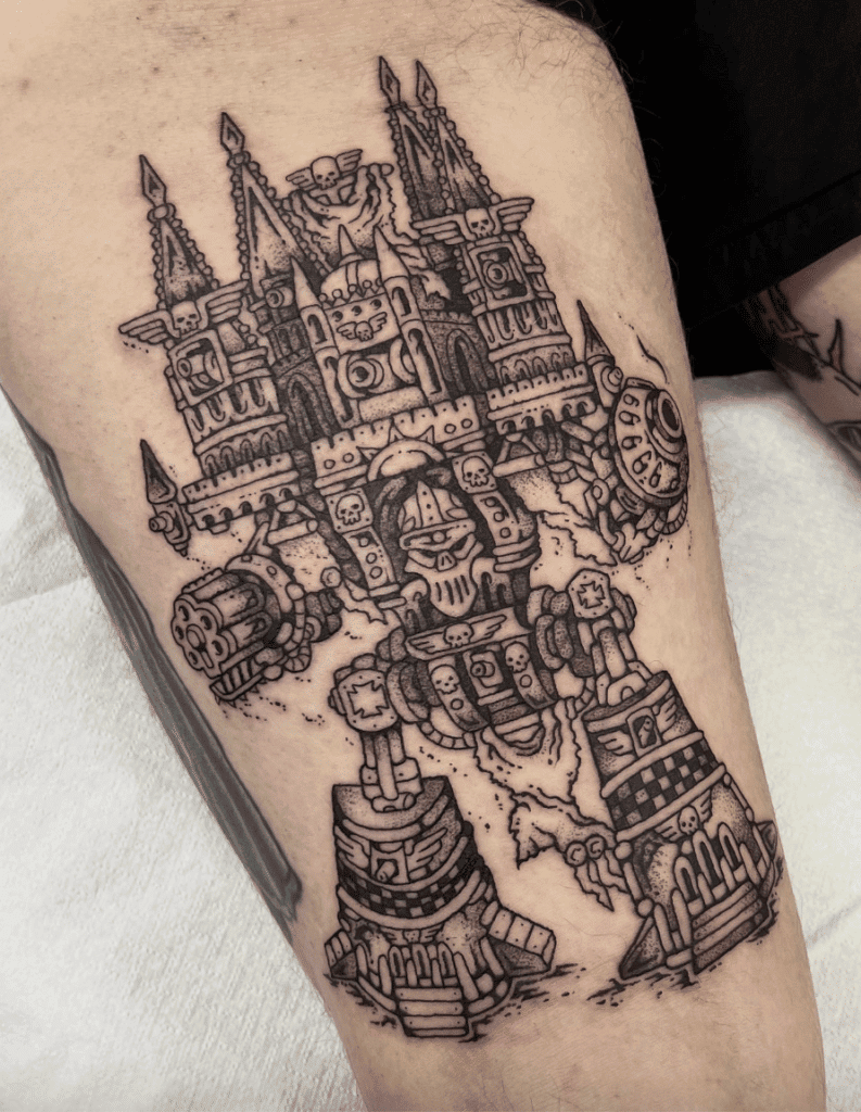 Emporer Class Titan Warhammer 40k Tattoo