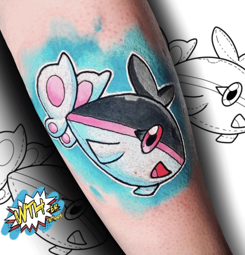 Finneon Sinnoh Pokémon Tattoo