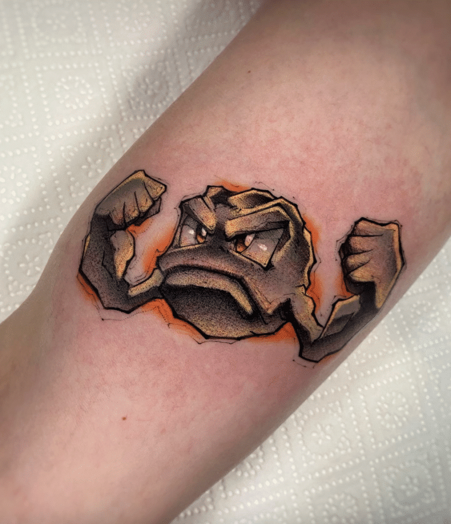 Geodude Johto Pokémon Tattoo