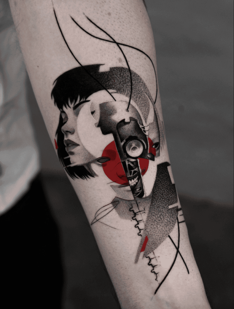 Ghost in the Shell Anime Tattoo