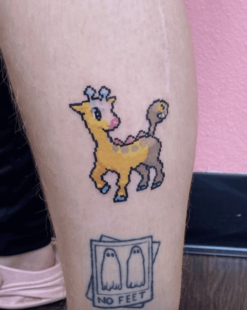 Girafarig Johto Pokémon Tattoo