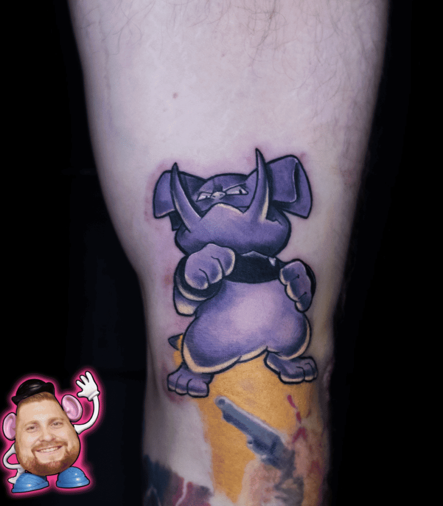 Granbull Colour Johto Pokémon Tattoo