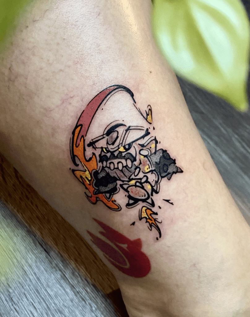 Heatran Sinnoh Pokémon Tattoo