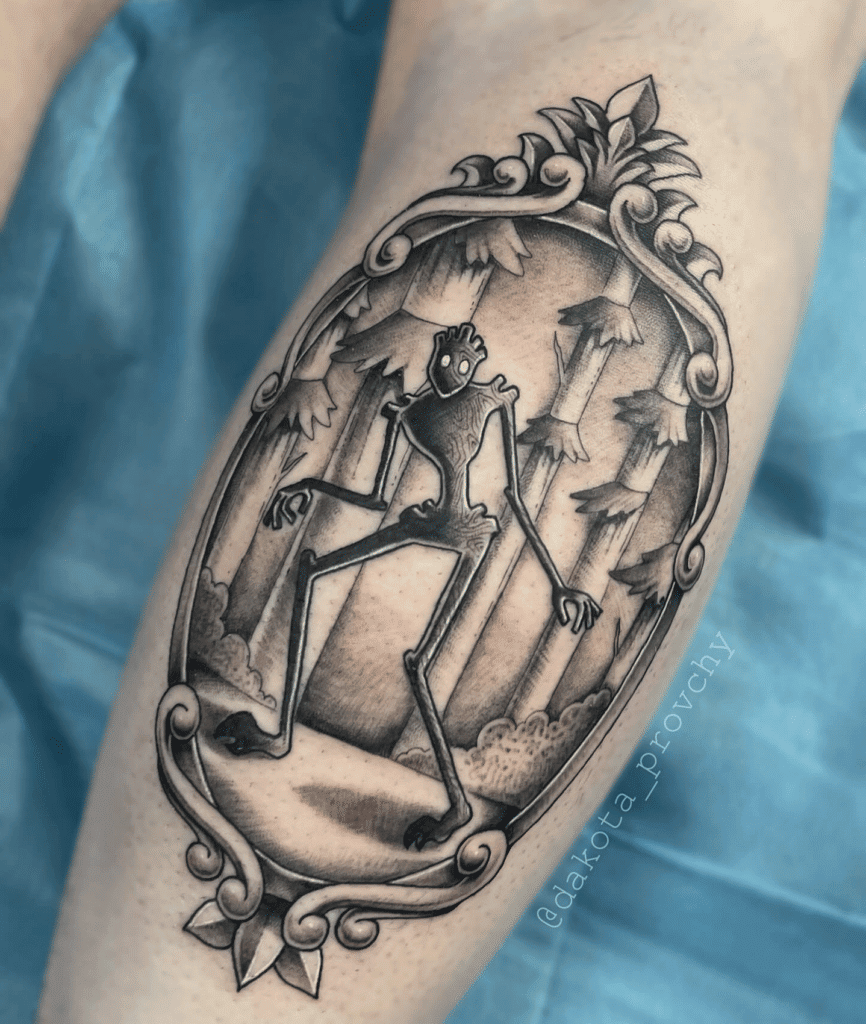 Hide Behind Creature Gravity Falls Tattoo