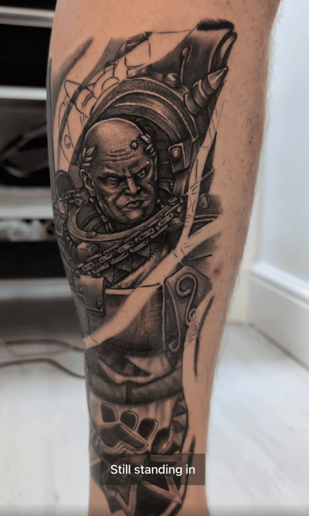 High Marshal Sigismund Warhammer 40k Tattoo
