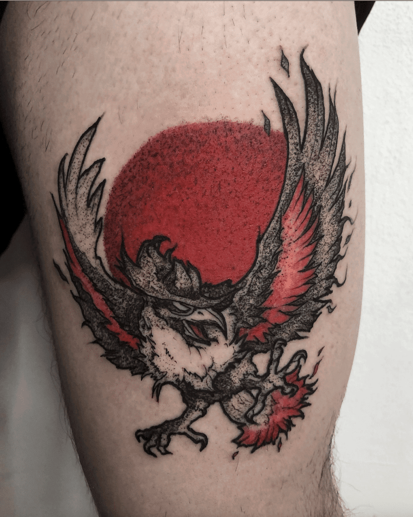 Honchkrow Sinnoh Pokémon Tattoo