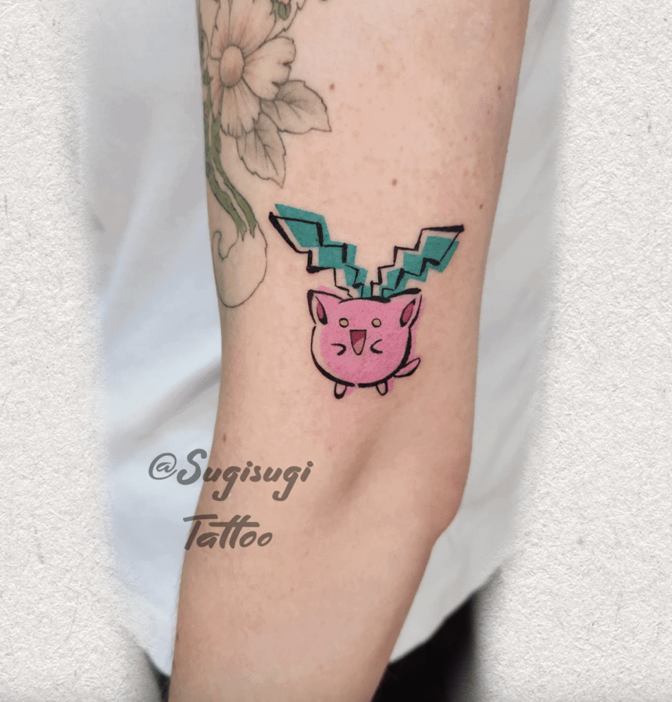 Hoppip Johto Pokémon Tattoo