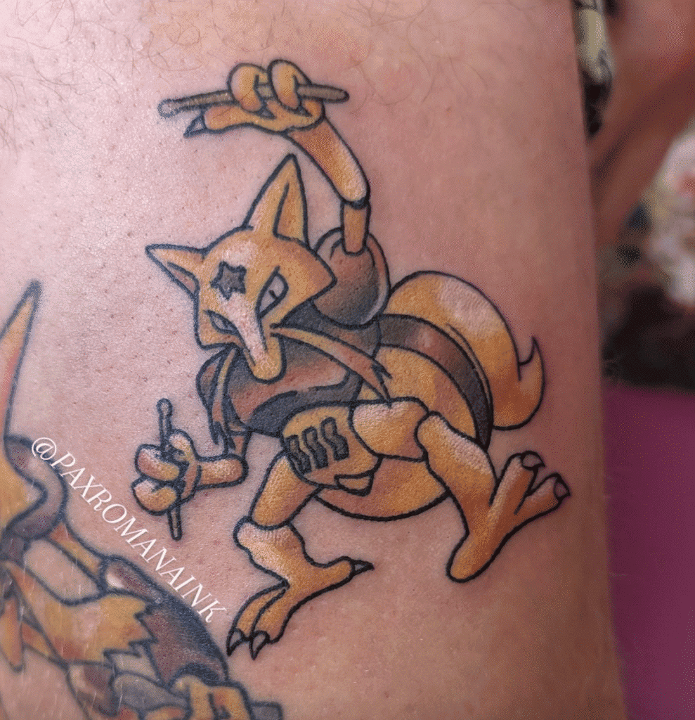 Kadabra Johto Pokémon Tattoo