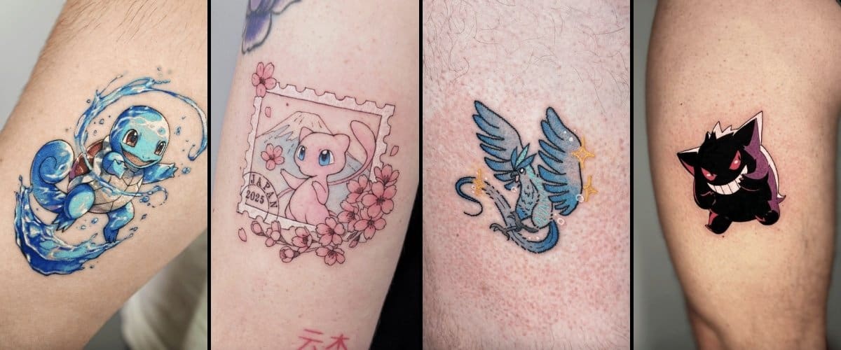 Kanto Pokémon Tattoo Featured Image