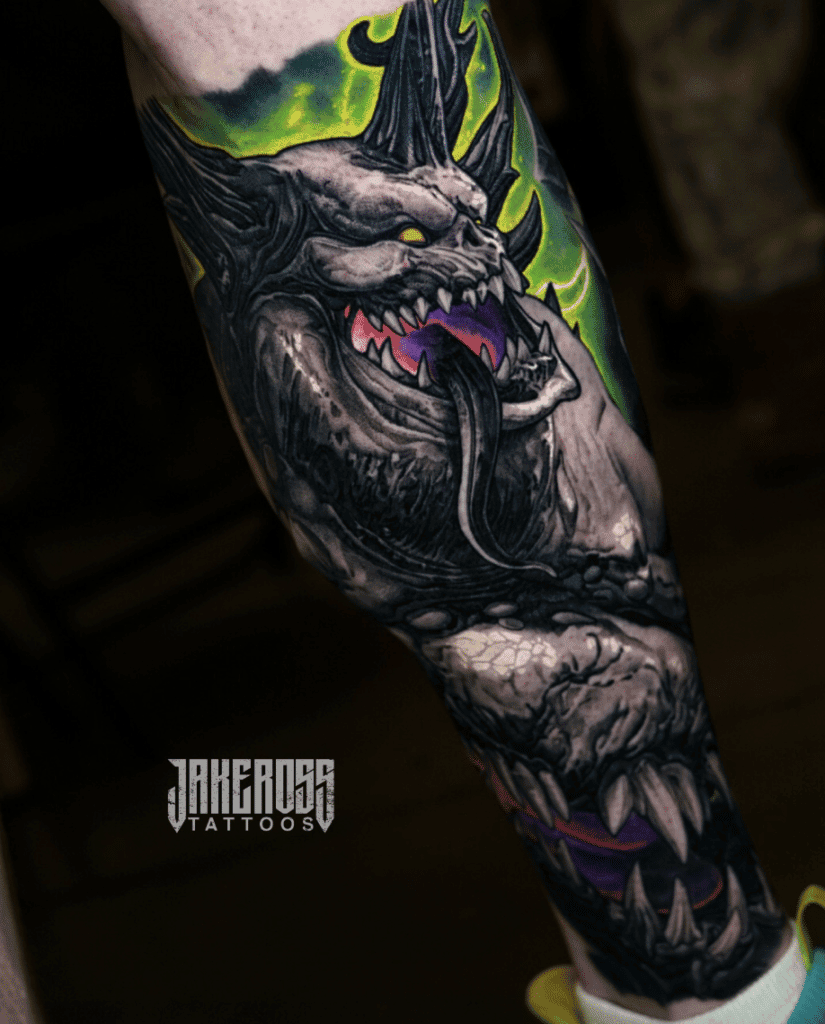 Ku’gath Plaguefather Warhammer 40k Tattoo