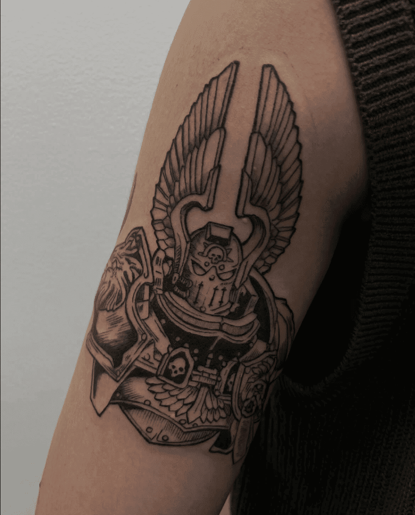 Lion El’Jonson Warhammer 40k Tattoo