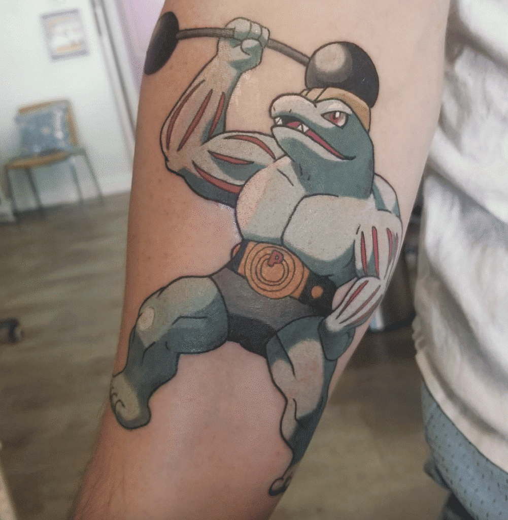 Machoke Johto Pokémon Tattoo