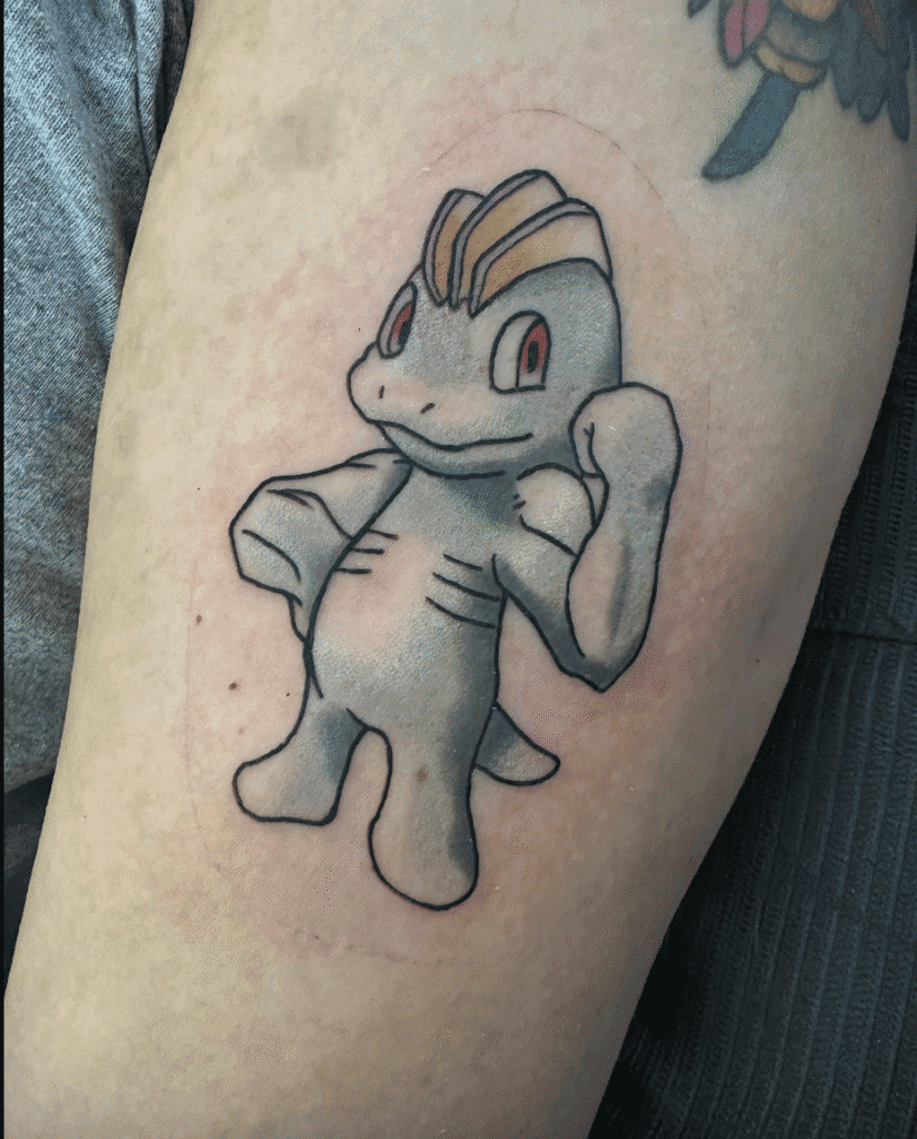 Machop Johto Pokémon Tattoo