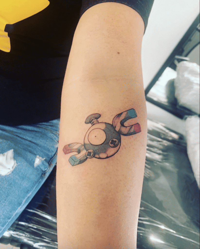 Magnemite Johto Pokémon Tattoo
