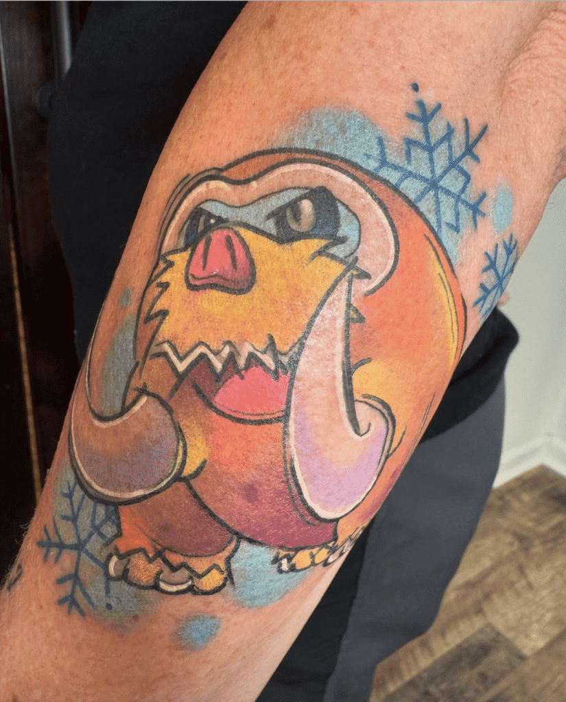 Mamoswine Sinnoh Pokémon Tattoo