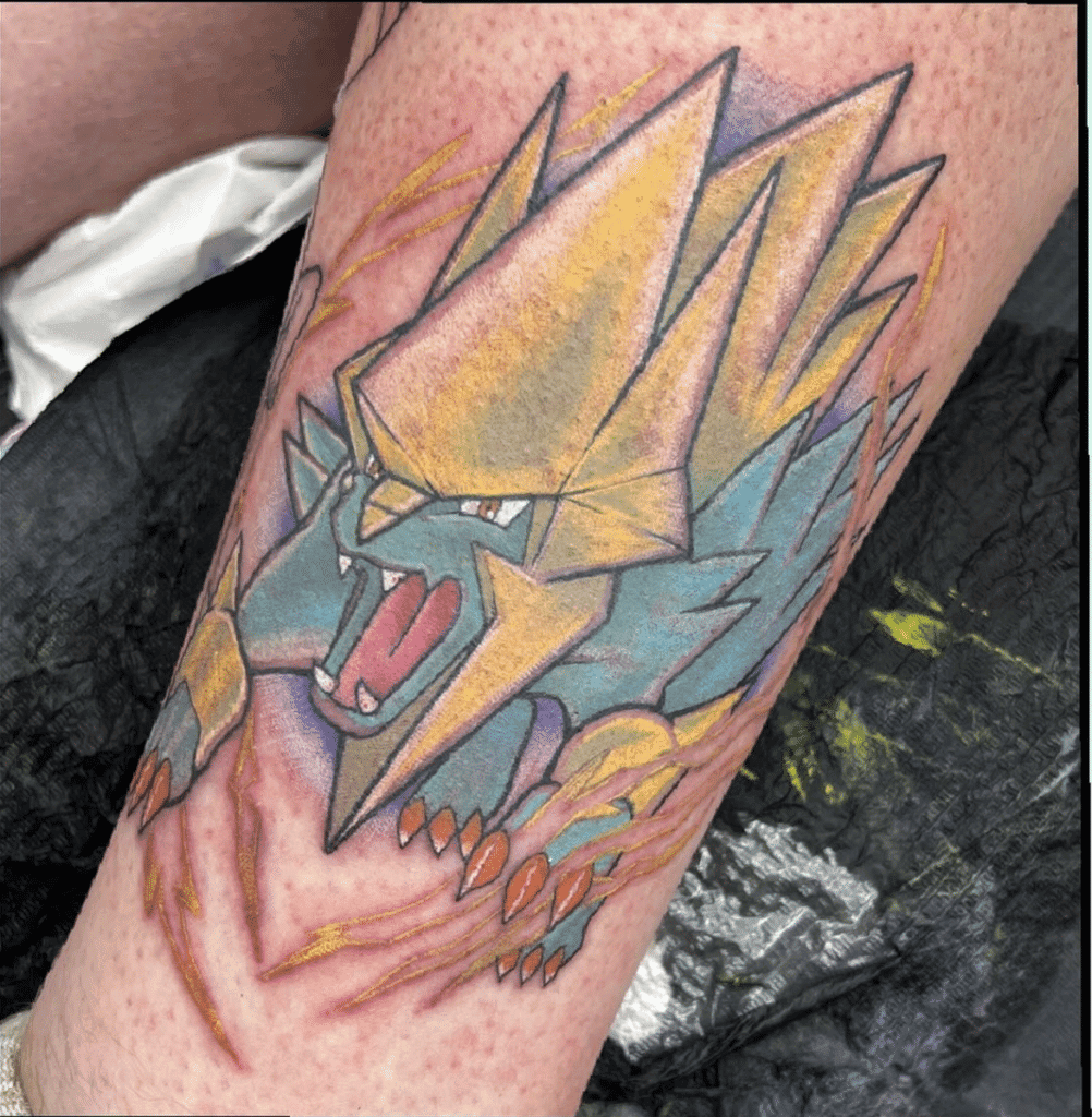 Manectric Fierce Hoenn Pokémon Tattoo