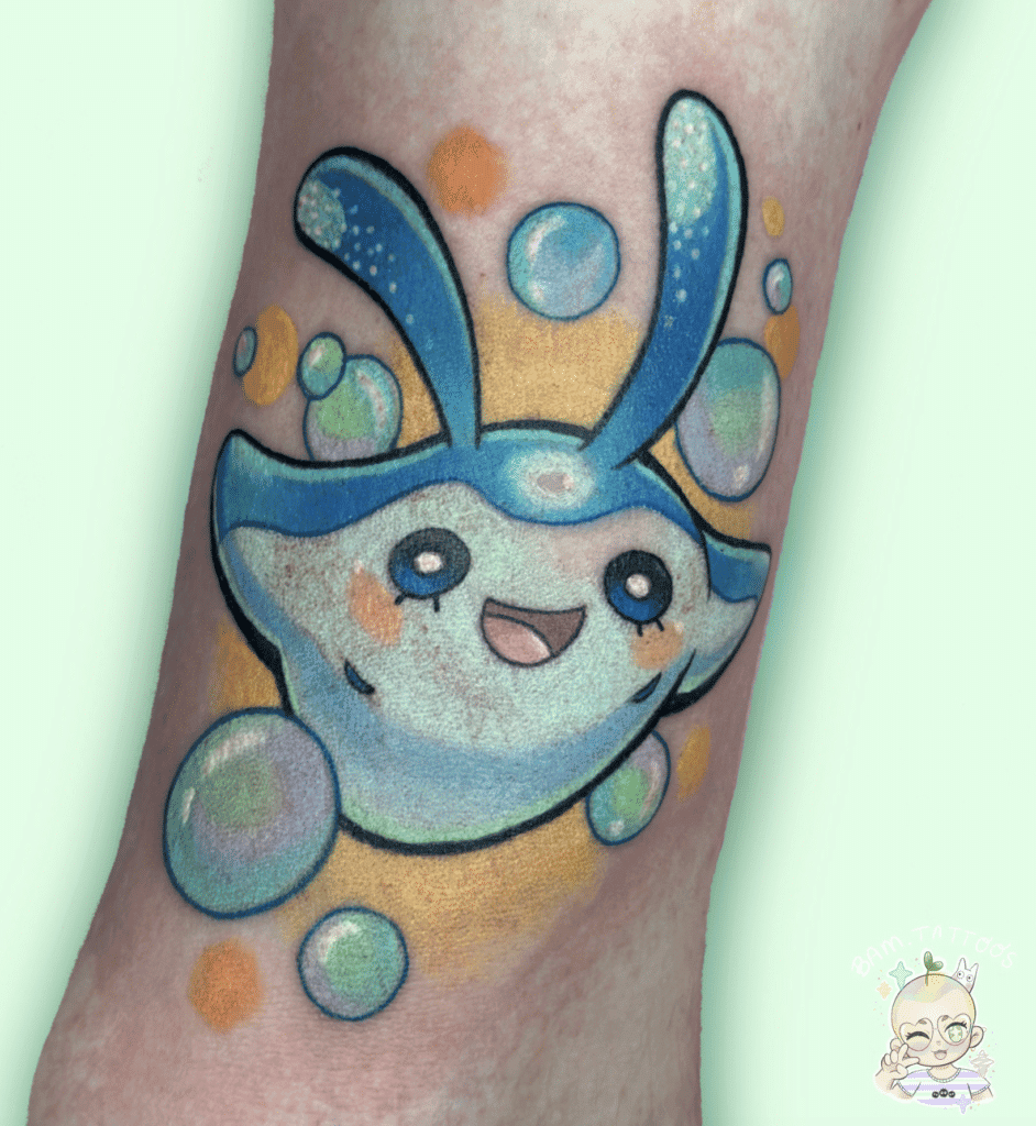 Mantyke Sinnoh Pokémon Tattoo